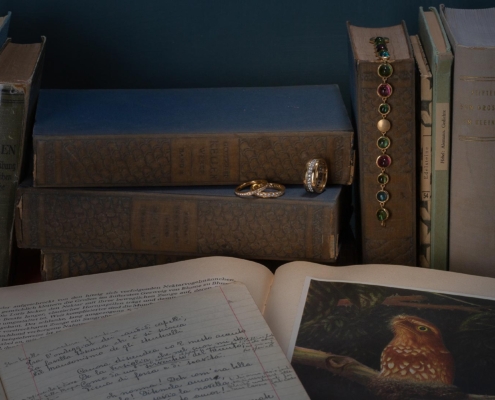 Armband mit Turmalinen und Ringe mit Brillanten