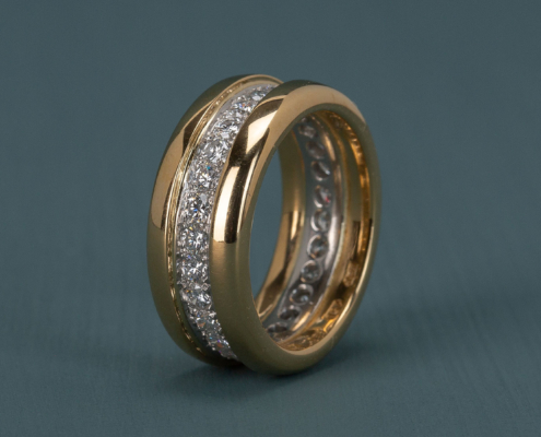 Brillantalliance in Gelbgold 750