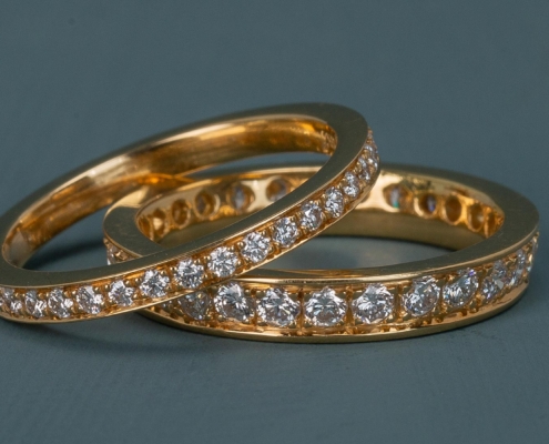 Brillantalliance in Gelbgold 750